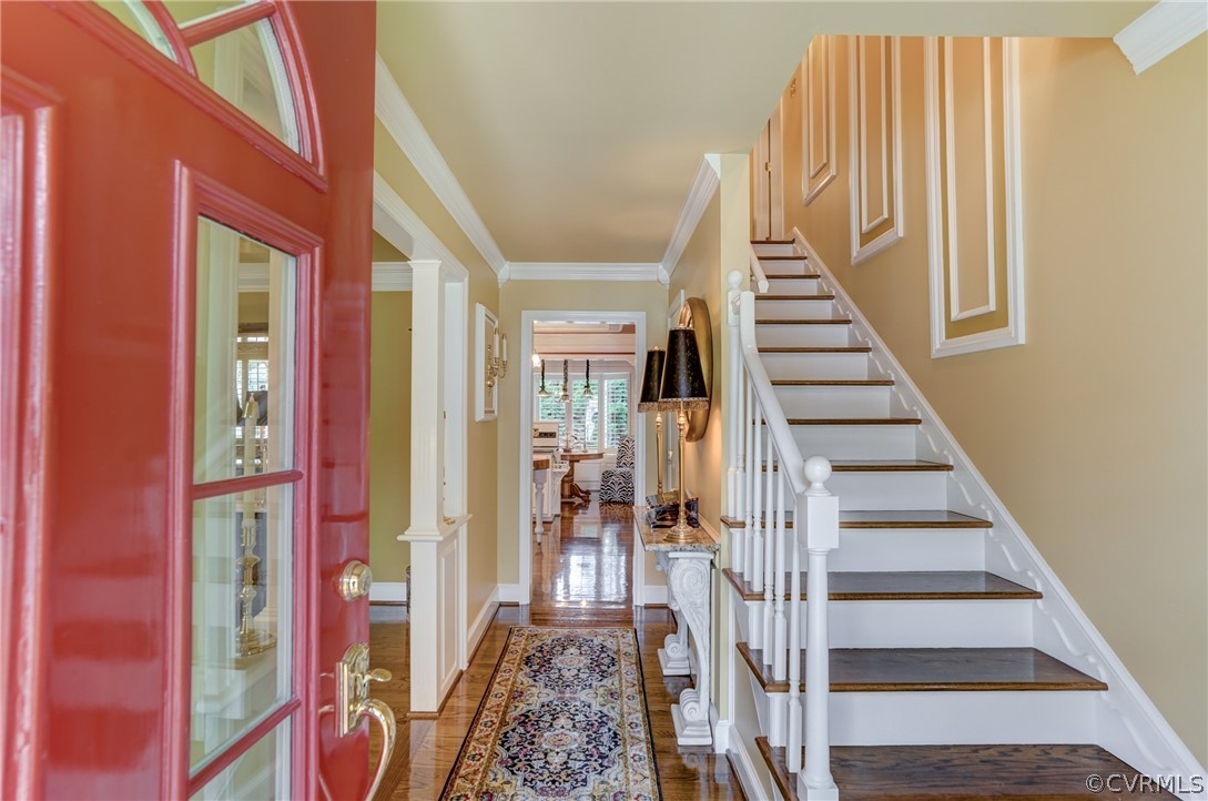 104 Tudor Road Colonial Heights, VA 23834 - Photo 9 of 50 a view of entryway with wooden floor