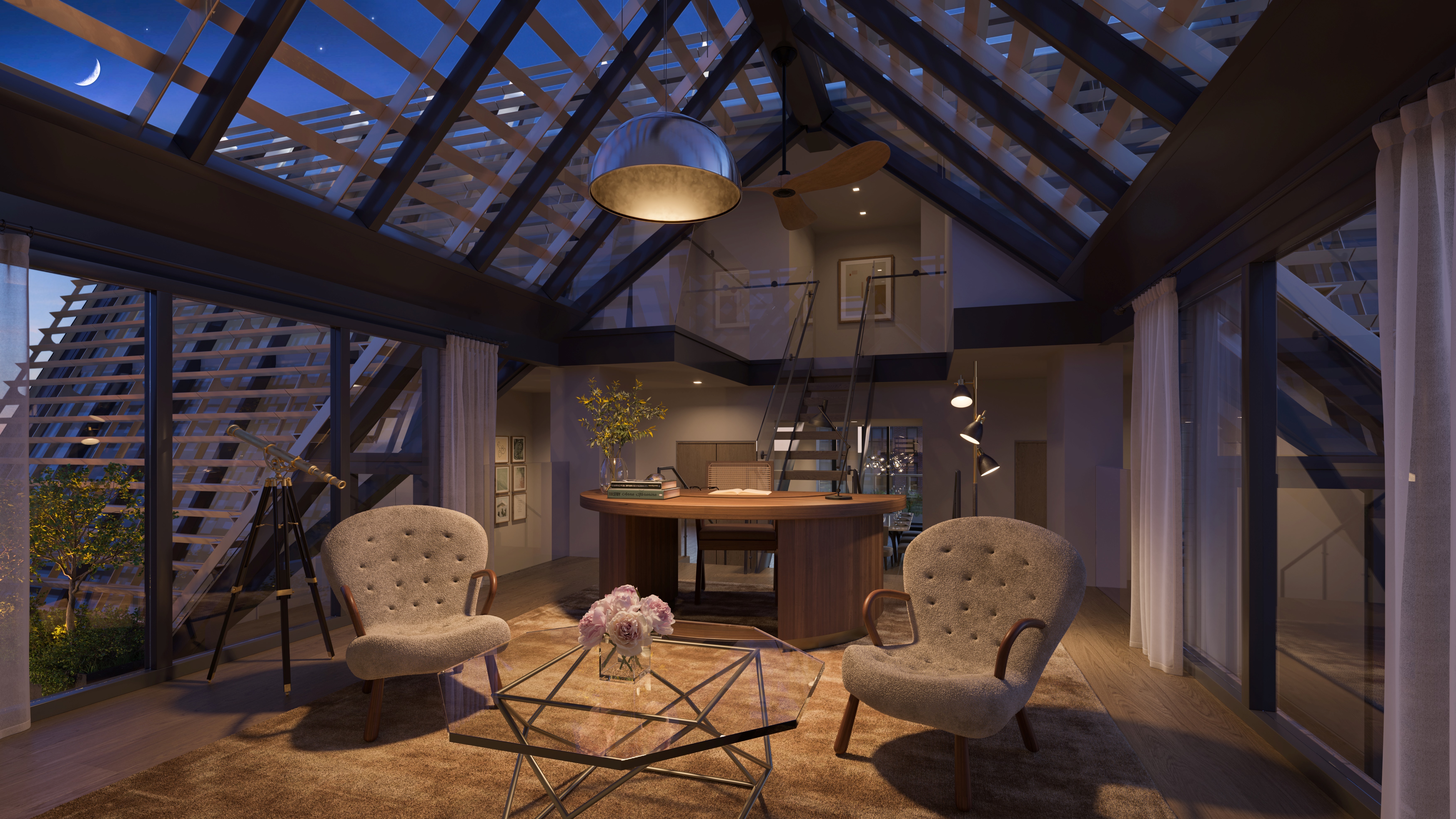 140 West 81st Street, Unit PH Manhattan, NY 10024 - Photo 2 of 10 a view of a room with furniture and chandelier