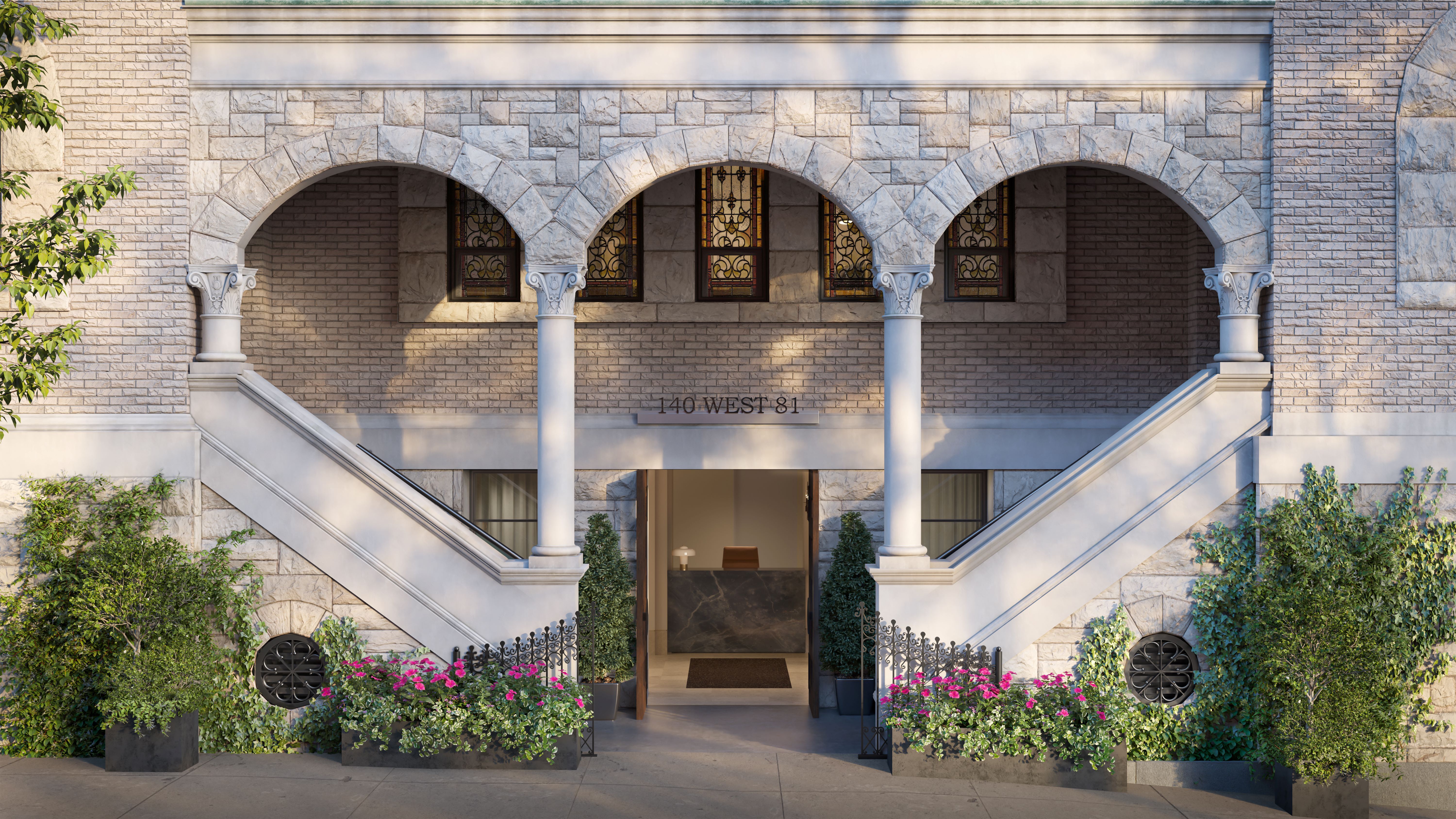 140 West 81st Street, Unit PH Manhattan, NY 10024 - Photo 7 of 10 a front view of a house with plants