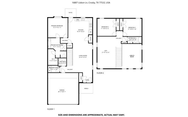 $2,095 | 16807 Lisbon Lane, Crosby, TX 77532