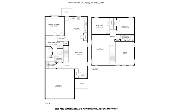 $2,095 | 16807 Lisbon Lane, Crosby, TX 77532