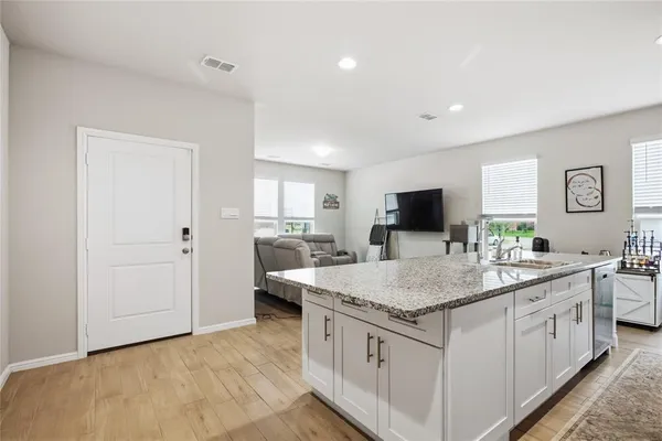 a view of living room with granite countertop furniture