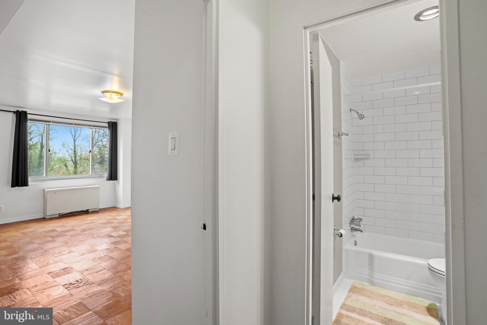 1900 Lyttonsville Road, Unit 612 Silver Spring, MD 20910 - Photo 10 of 23 a bathroom with a bathtub and a shower