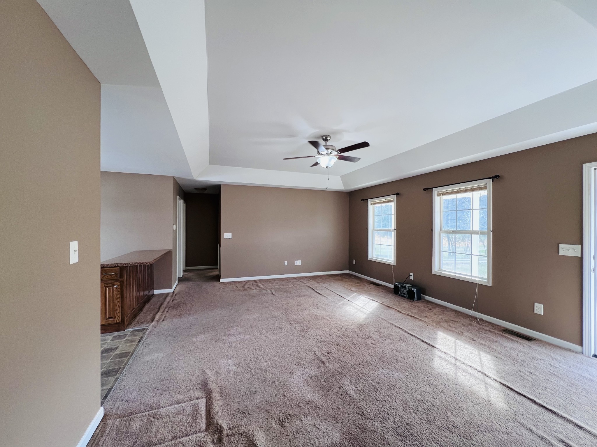 8659 Dog Branch Road Mount Pleasant, TN 38474 - Photo 14 of 36 an empty room with windows and fireplace
