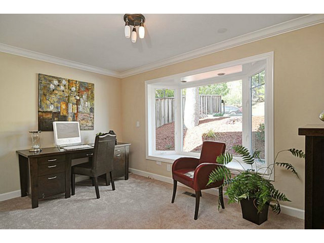16100 Viewfield Road Monte Sereno, CA 95030 - Photo 19 of 25 a workspace with furniture and a large window