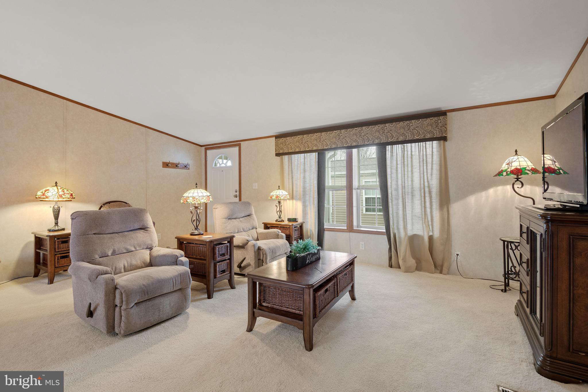 2 Janis Road Gordonville, PA 17529 - Photo 5 of 24 Living room with upgraded front door & new carpet.