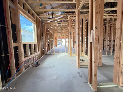 a view of an entryway with a room