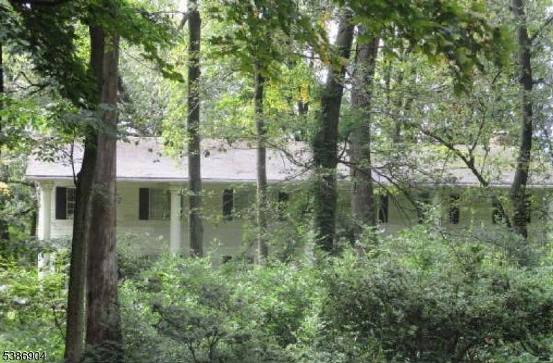 a view of a house with a tree in front of it