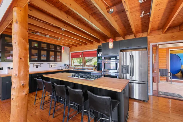 a outdoor space with patio furniture