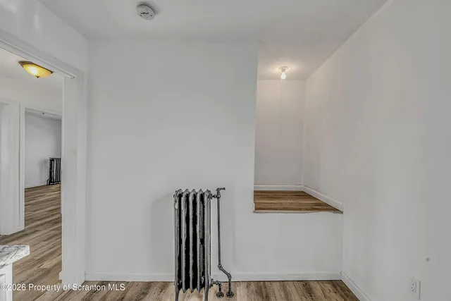 a bathroom with a window