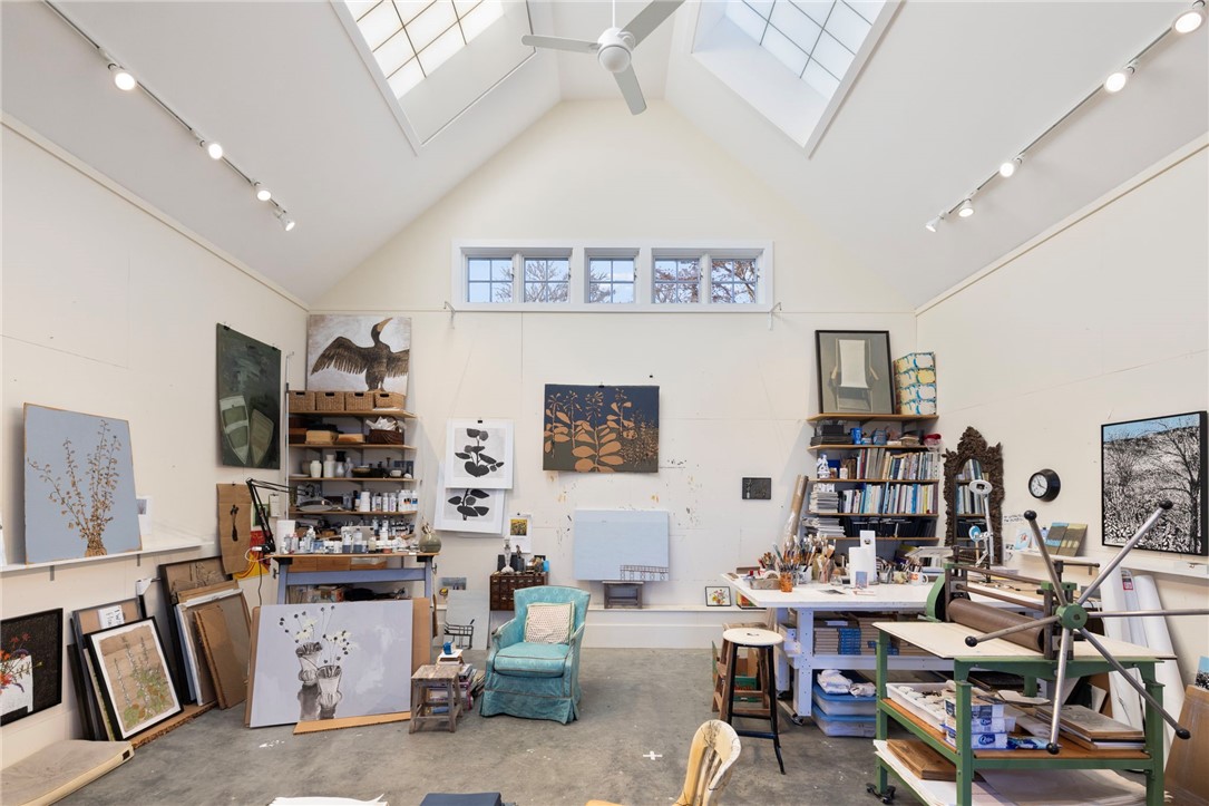 41 Walcott Avenue Jamestown, RI 02835 - Photo 46 of 50 Beautiful light from the Kalwal windows and high ceilings, this studio/workspace is fully heated, has a sink and is 22'4" x 26'5".