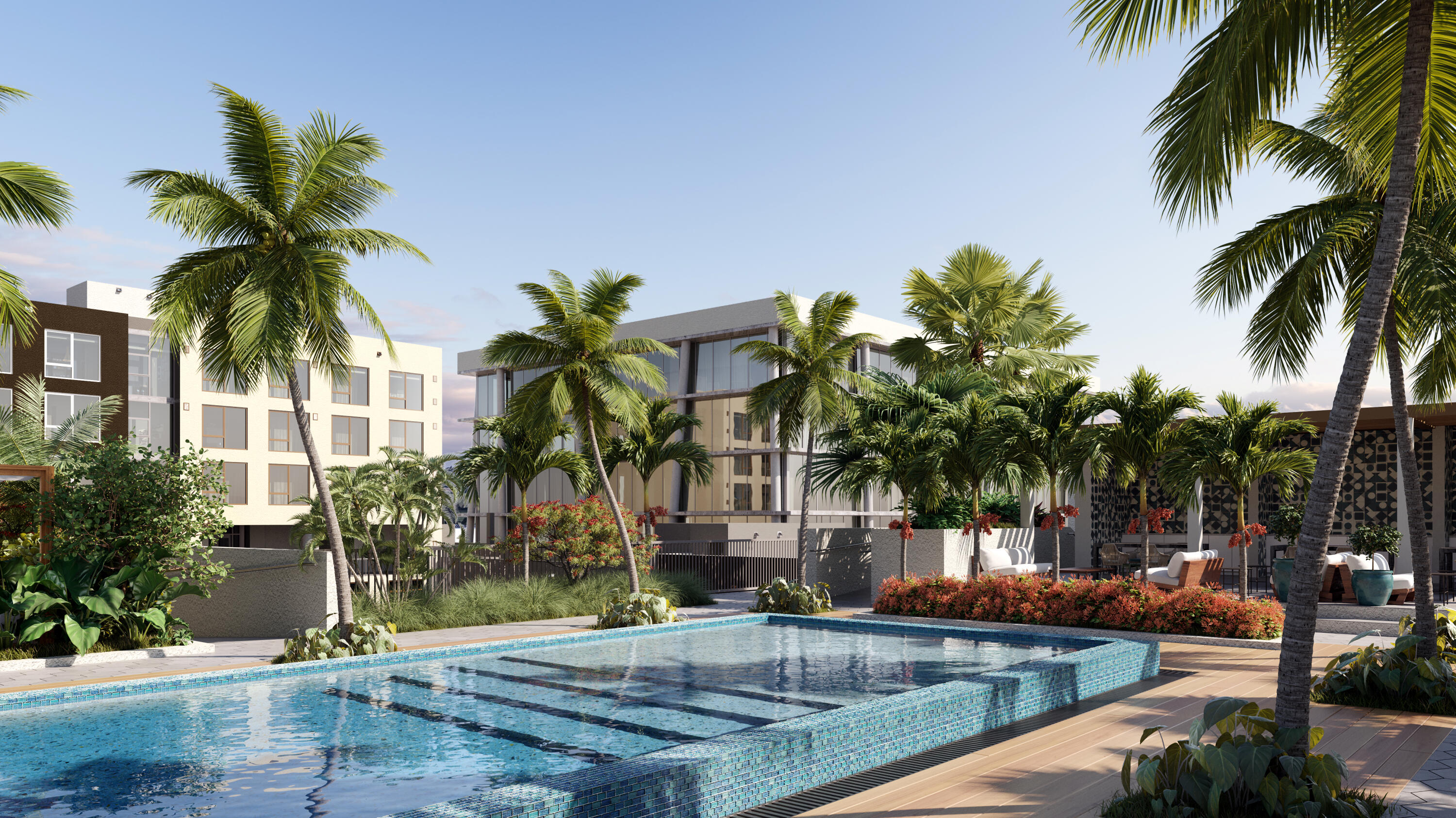 286 Northwest 29th Street, Unit 223 Miami, FL 33127 - Photo 11 of 21 swimming pool with palm trees