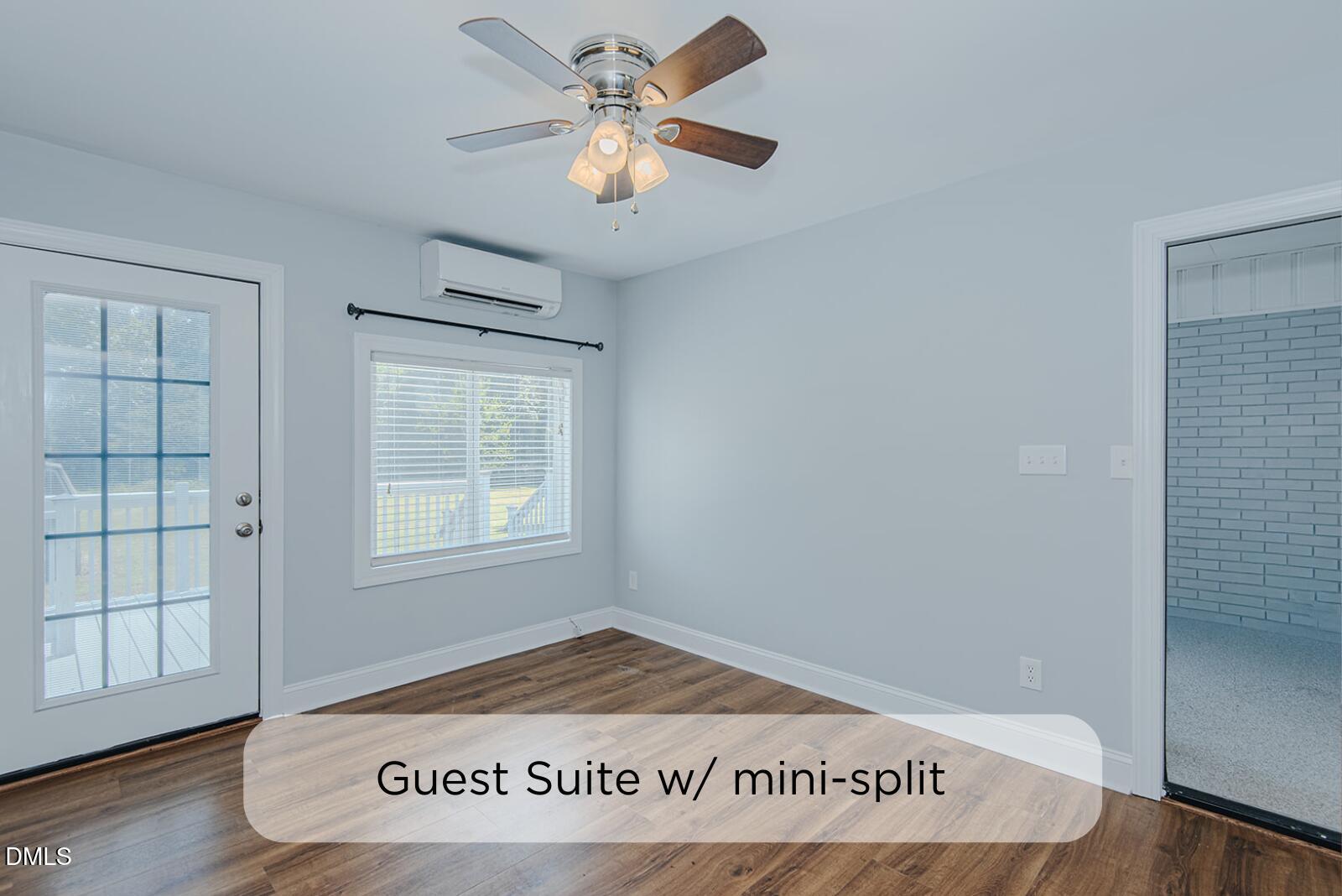 243 Nicks Street Graham, NC 27253 - Photo 12 of 35 Guest Suite with Mini-Split