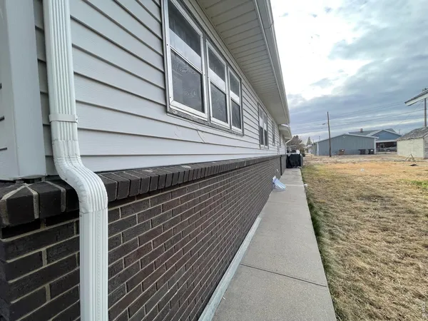 a view of a house with a door