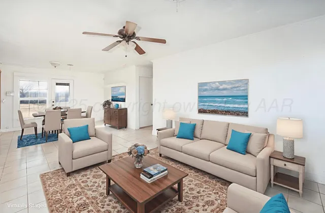 a view of an empty room and window