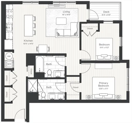 a picture of a bench in front of a building