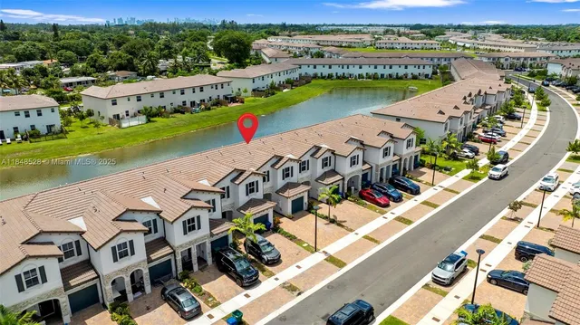 a view of a swimming pool and outdoor space