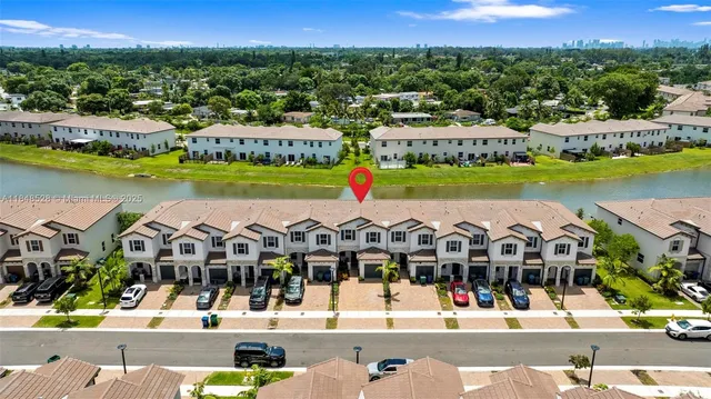 a view of a city swimming pool and lake view