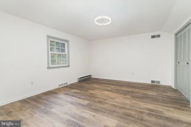 wooden floor in a room