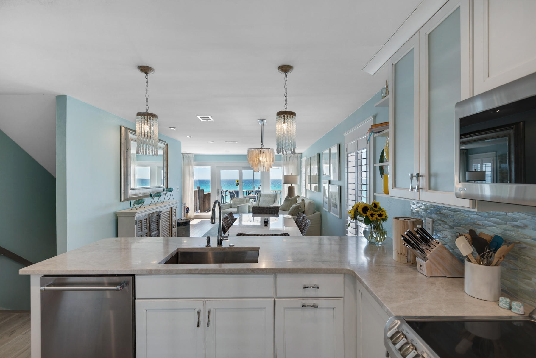 681 Eastern Lake Road, Unit 3 & 4 Santa Rosa Beach, FL 32459 - Photo 7 of 65 a kitchen with sink and cabinets