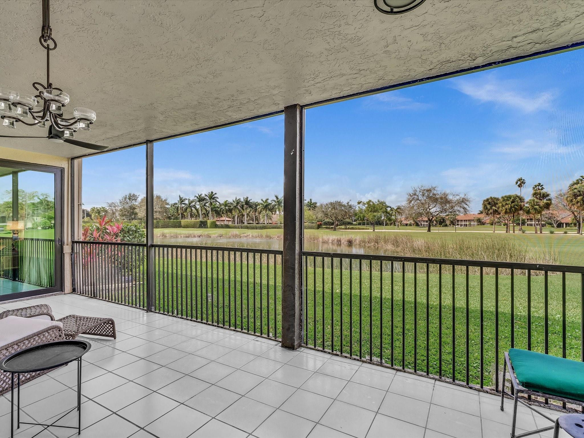7642 Elm Ridge Drive, Unit 14L Boca Raton, FL 33433 - Photo 38 of 69 a view of balcony with furniture