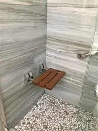 a view of a door and chair