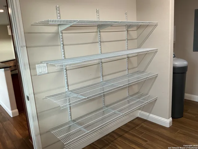 a close view of closet