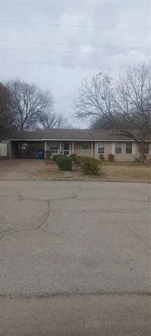 a view of a big yard with palm trees