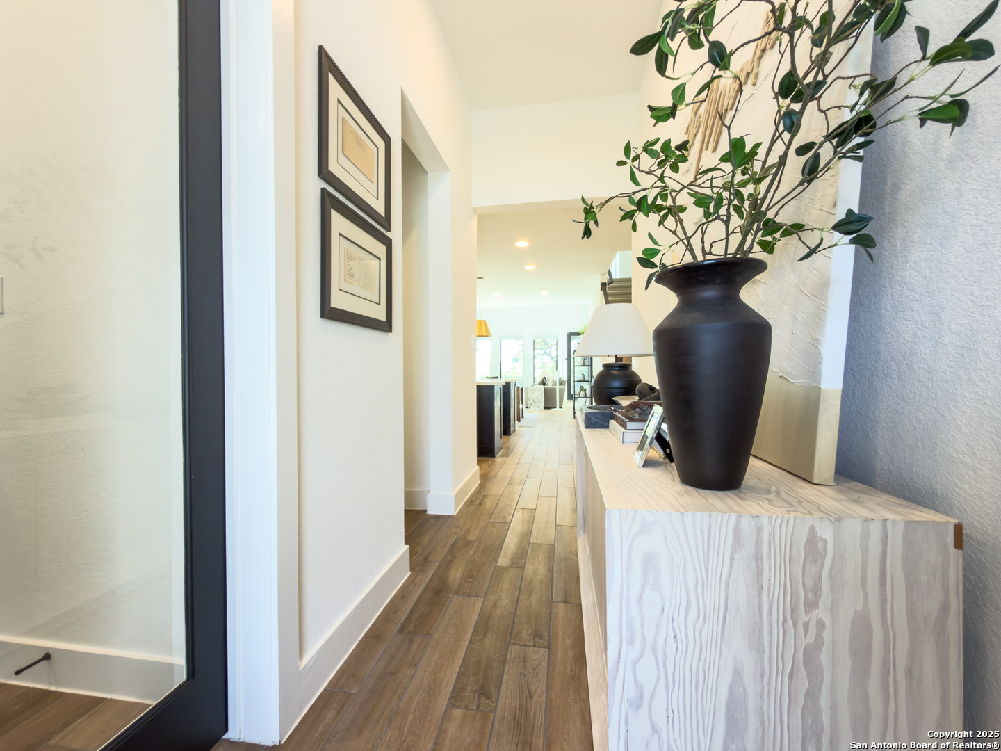 416 Kimble Creek Loop Kyle, TX 78640 - Photo 3 of 29 a view of a balcony with a potted plant