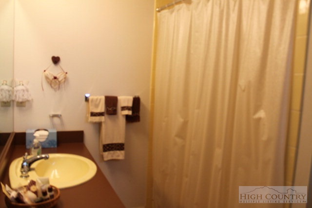 372 Heritage Ridge Road Boone, NC 28607 - Photo 12 of 34 a bathroom with a sink toilet and shower curtain