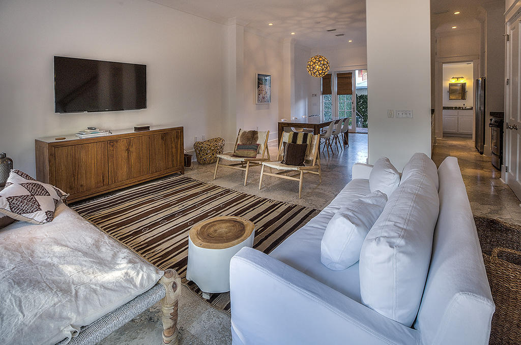 11 Atticus Road Rosemary Beach, FL 32461 - Photo 5 of 28 a living room with furniture and a flat screen tv