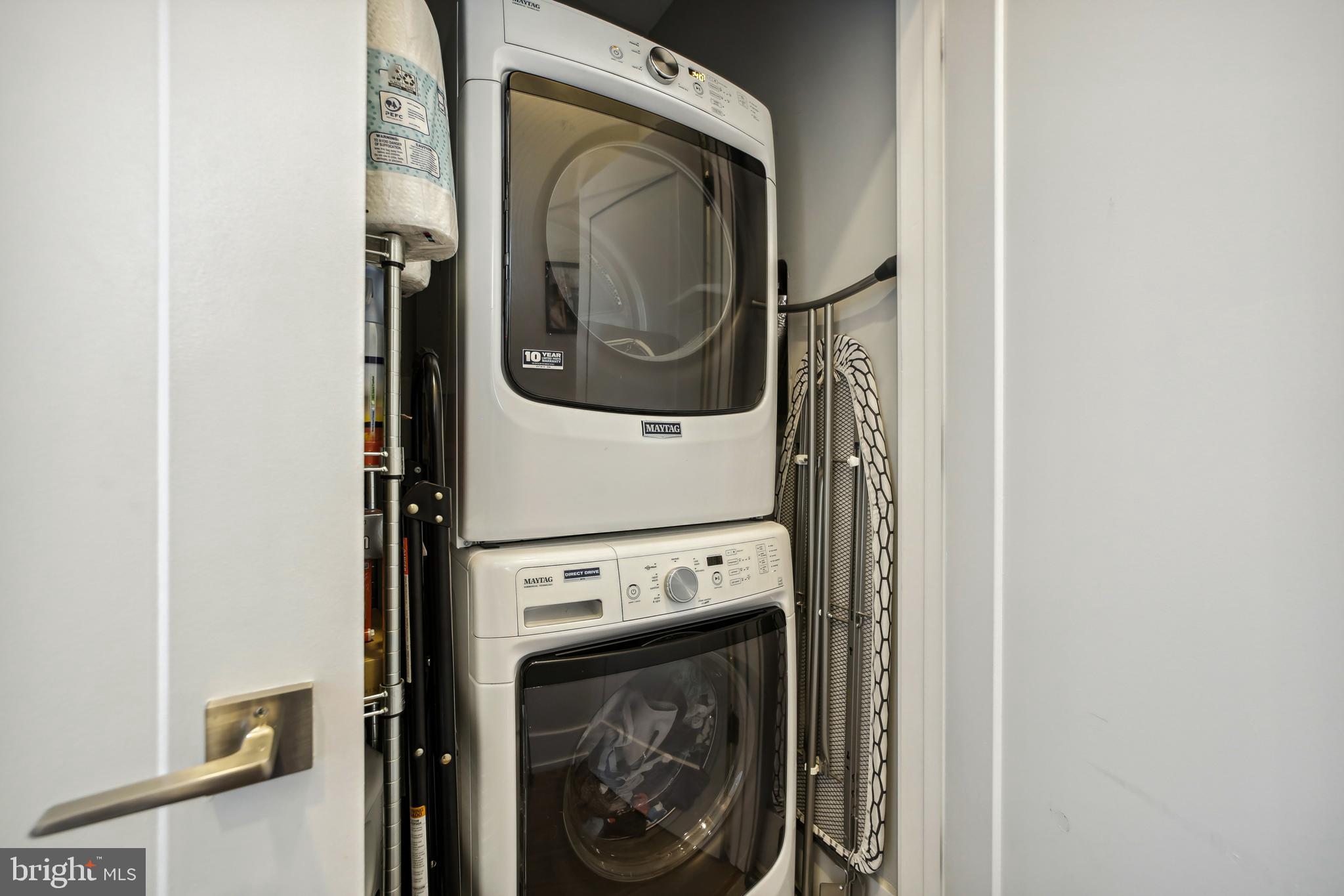 3815 14th Street Northwest, Unit 6 Washington, DC 20011 - Photo 12 of 15 a utility room with dryer and washer