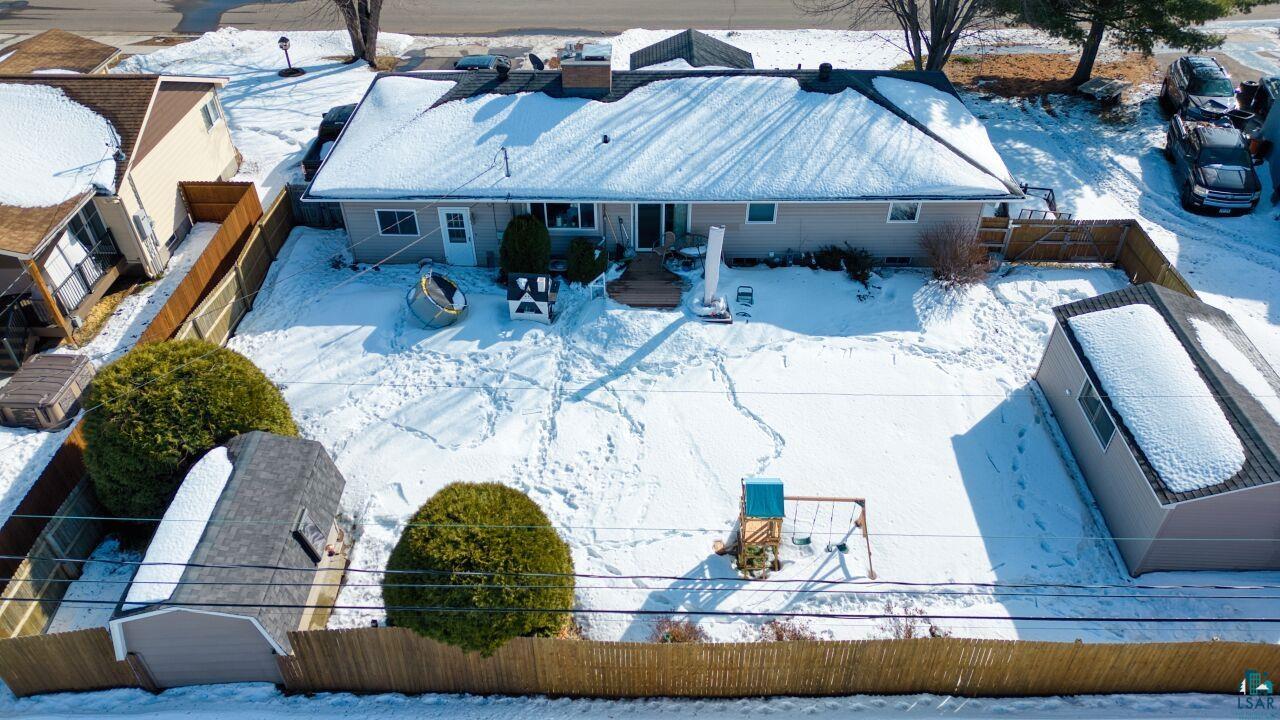 203 Wyandotte Road Hoyt Lakes, MN 55750 - Photo 31 of 44 View of snowy aerial view
