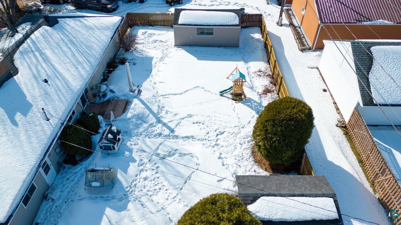 203 Wyandotte Road Hoyt Lakes, MN 55750 - Photo 32 of 44 View of snowy aerial view