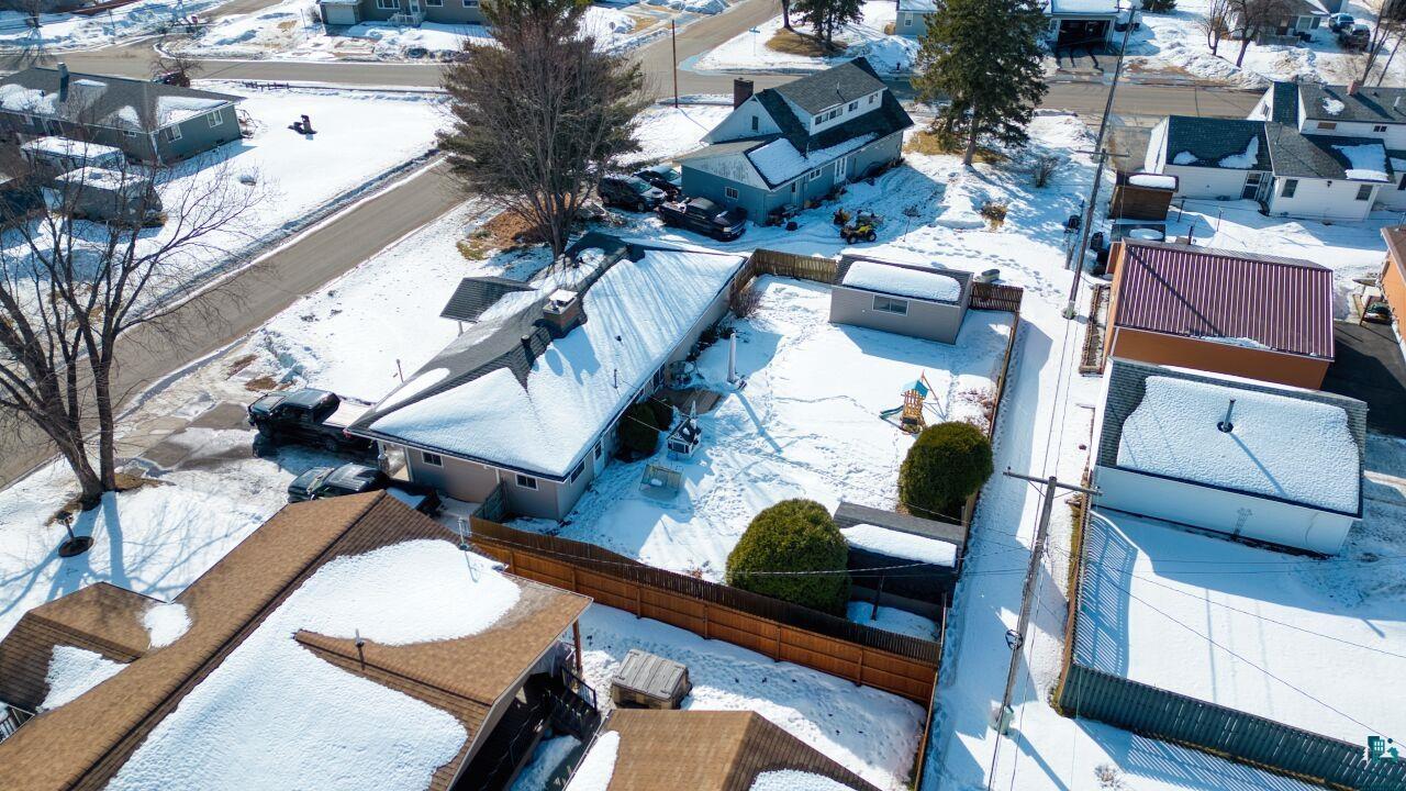 203 Wyandotte Road Hoyt Lakes, MN 55750 - Photo 41 of 44 Snowy aerial view featuring a residential view