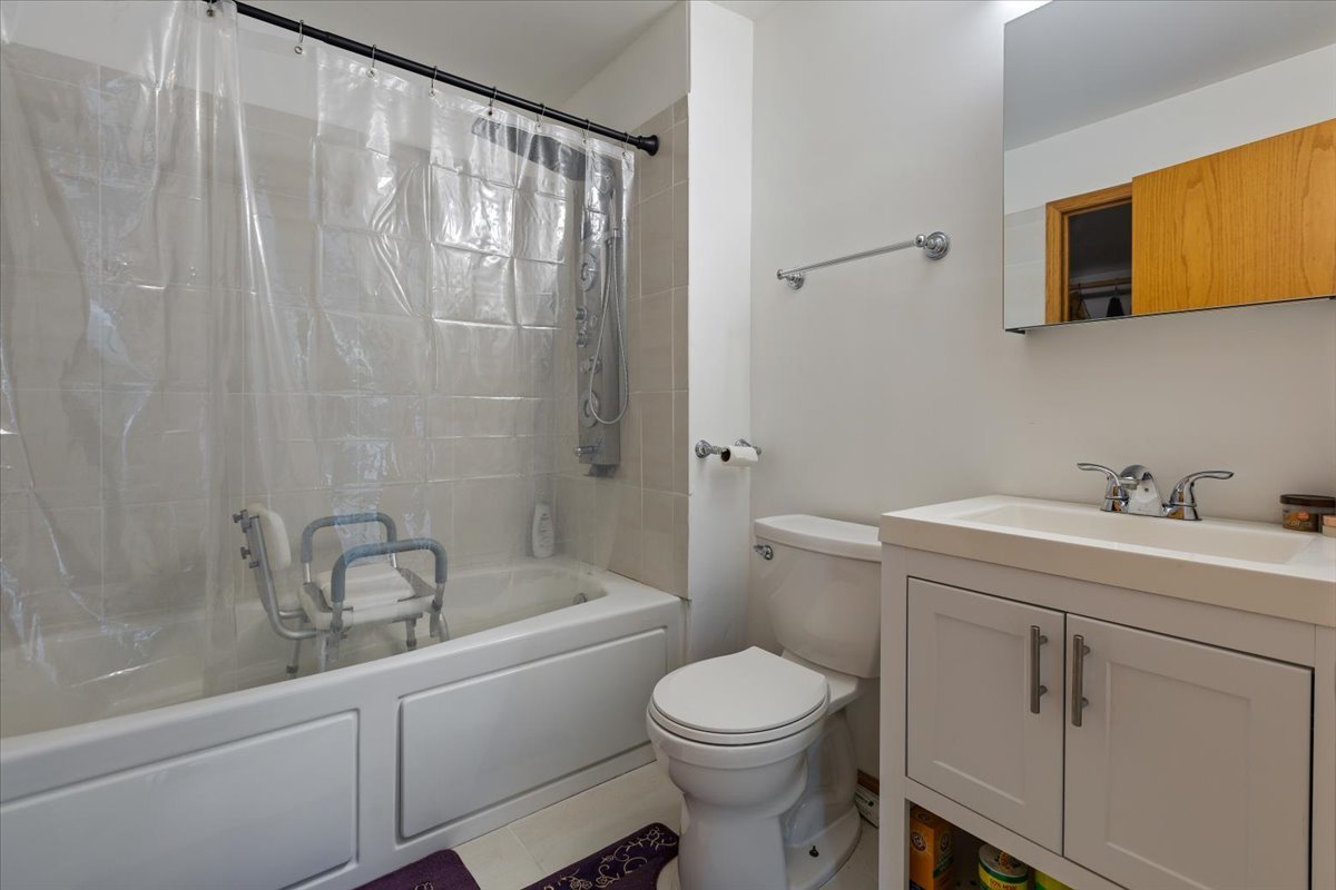872 Rosedale Terrace Crete, IL 60417 - Photo 45 of 54 a bathroom with a sink a toilet and shower