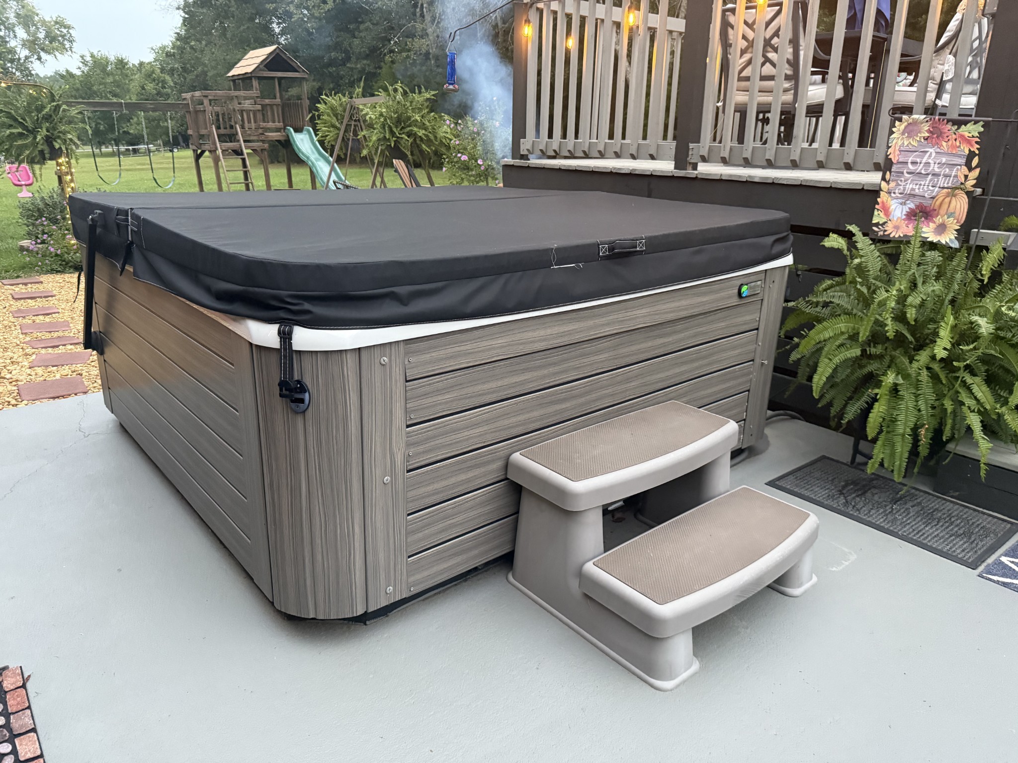 646 Indian Creek Road Huntland, TN 37345 - Photo 45 of 61 a backyard of a house with table and chairs