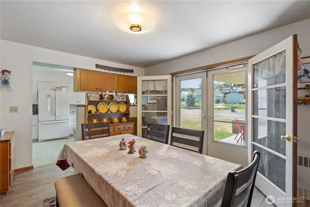 a kitchen with a sink stove and refrigerator