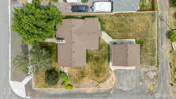 front view of a small yard