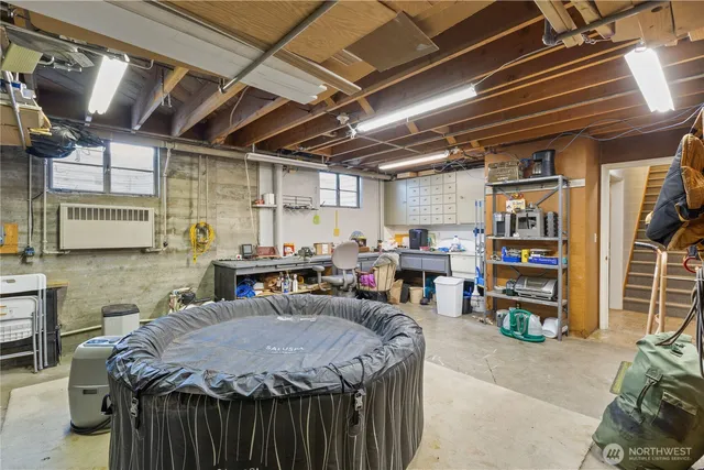a kitchen with a appliances a counter space cabinets and appliances