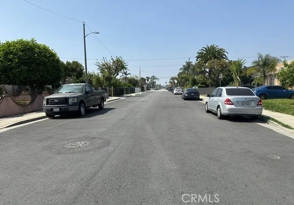 a car parked on the side of a road