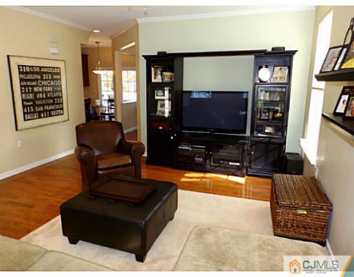 10 Carnation Road Monroe Township, NJ 08831 - Photo 3 of 25 a living room with furniture and a flat screen tv