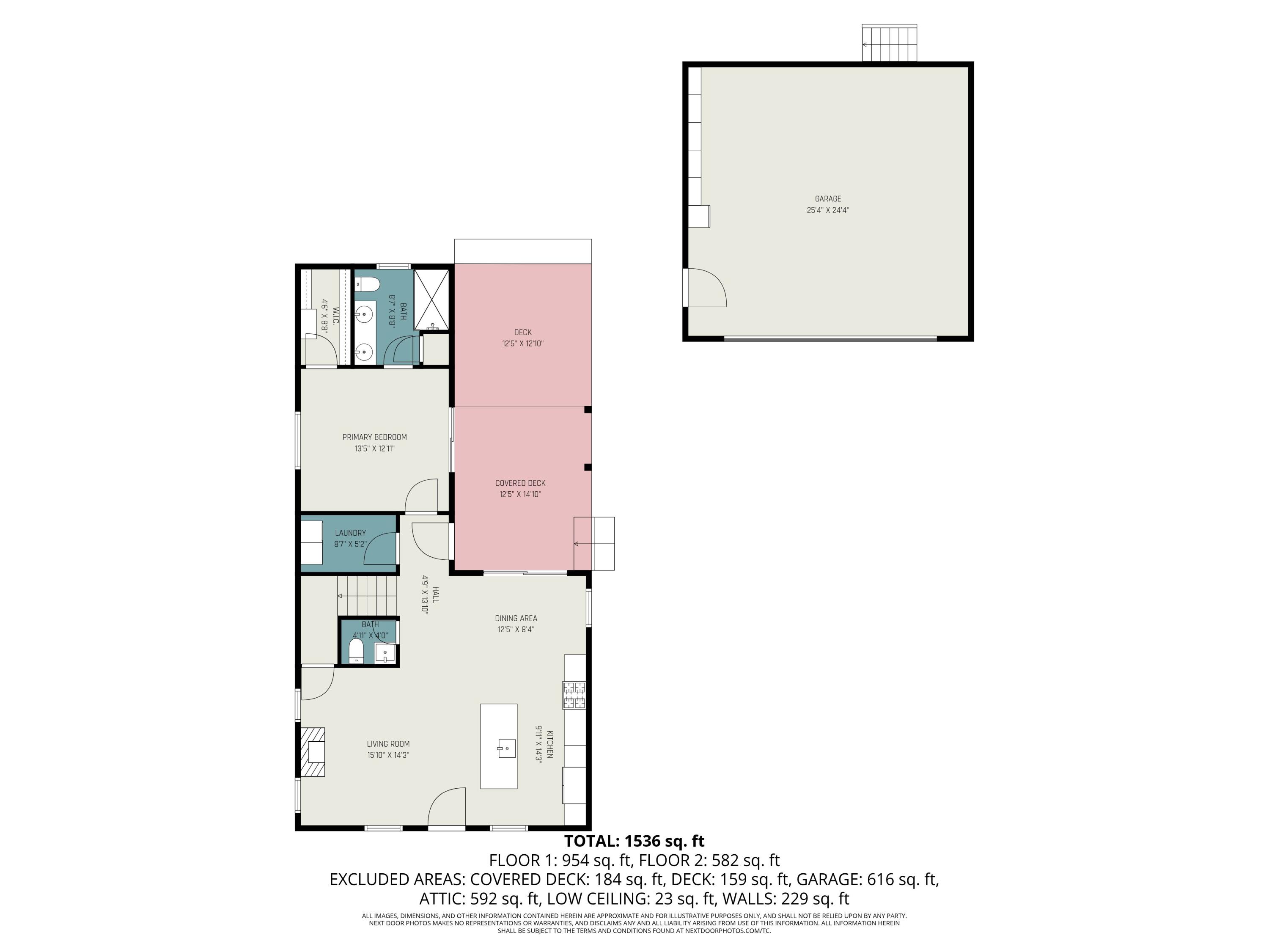 6910 3rd Street Douglas, MI 49406 - Photo 64 of 64 Main level with Garage Floor Plan