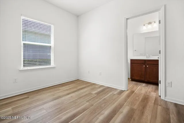 a view of small space with racks on the wall