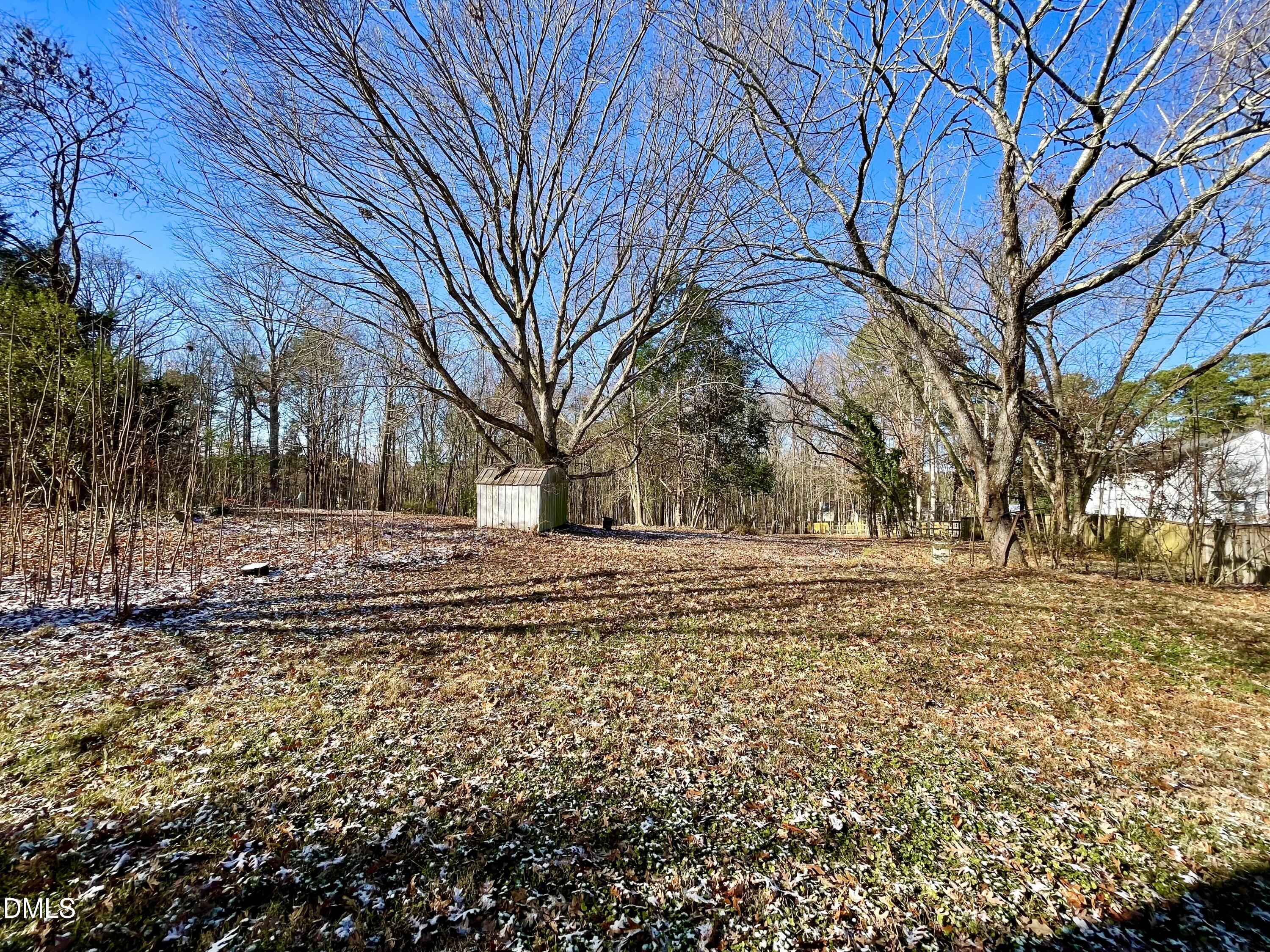 5506 Grand Mesa Drive Durham, NC 27713 - Photo 27 of 28 a view of yard covered with snow