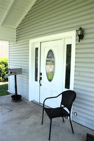 a view of a chairs in a house