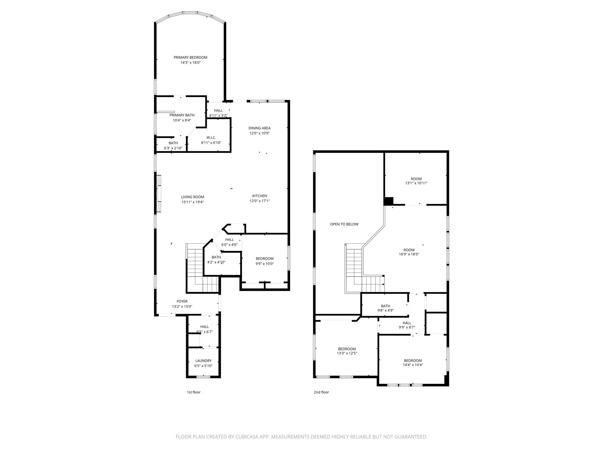 550 Chestnut Reef Court Conroe, TX 77304 - Photo 46 of 46 Floor Plan - 1st & 2nd floor - Buyer to independently verify all measurements.