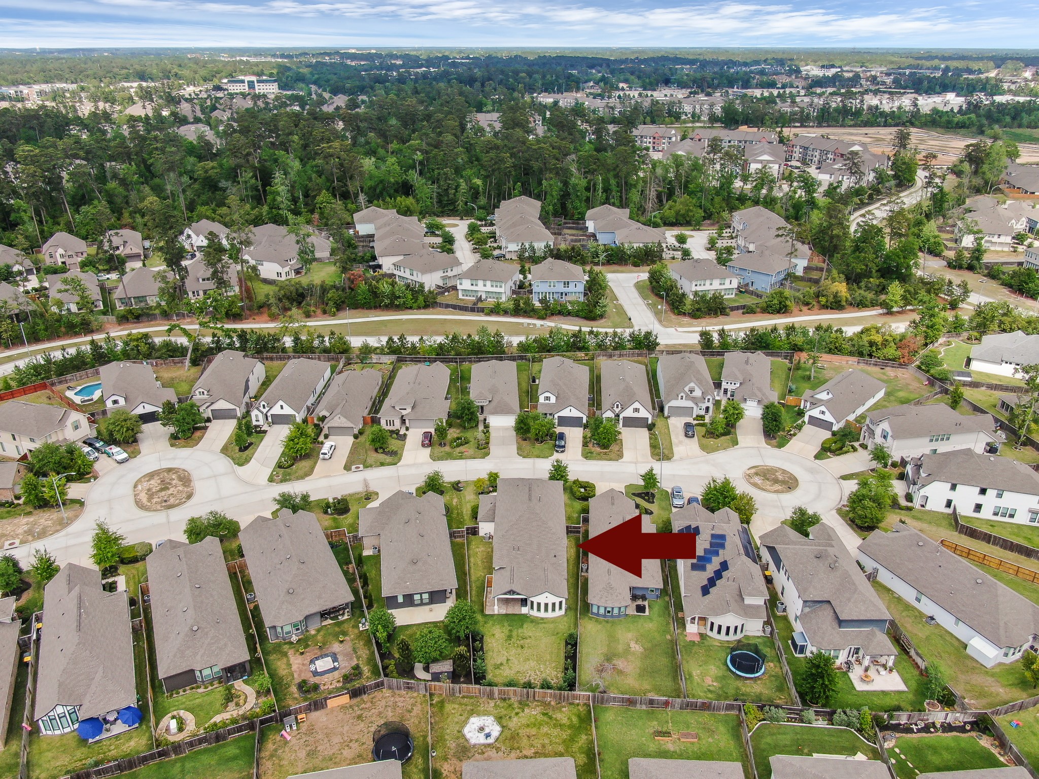 550 Chestnut Reef Court Conroe, TX 77304 - Photo 42 of 46 Prime cul-de-sac street location with a spacious backyard offering added privacy and peaceful neighborhood views.