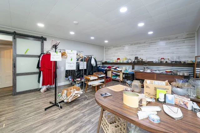 a room with furniture and toys