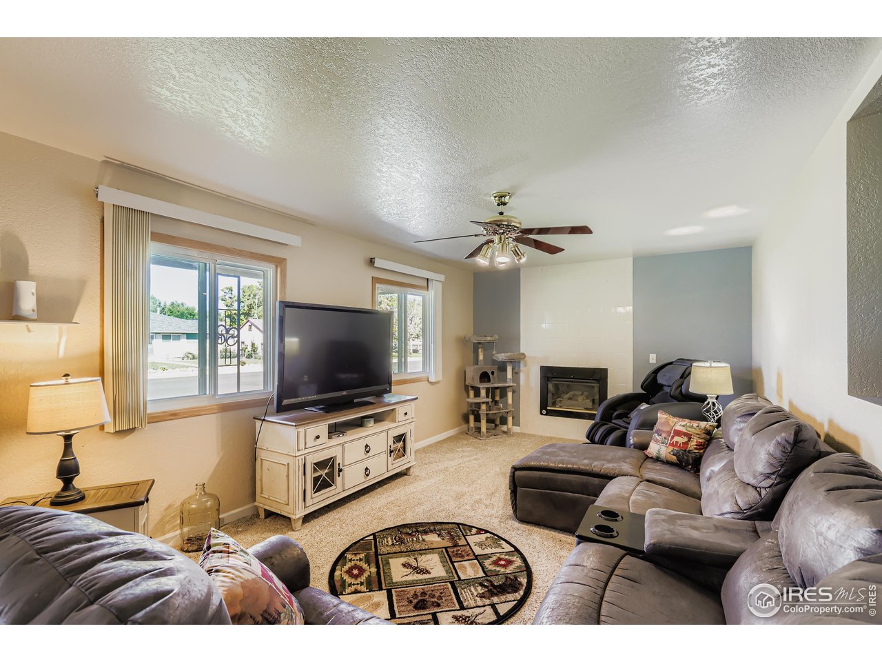 121 Chestnut Street Windsor, CO 80550 - Photo 7 of 42 a living room with furniture and a flat screen tv